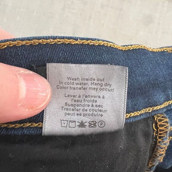 Veronica Beard Debbie Ankle-Crop Skinny Jean Dark river Blue Jean size 23 or 000 - Picture 9 of 11